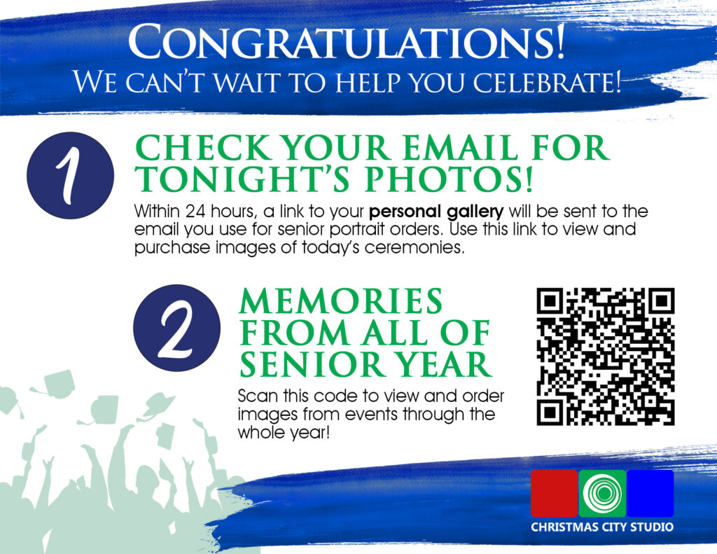 QR code for graduation photo gallery