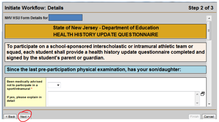 Are athletic physical forms available online?