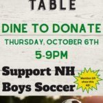 photo of flyer for dine and donate