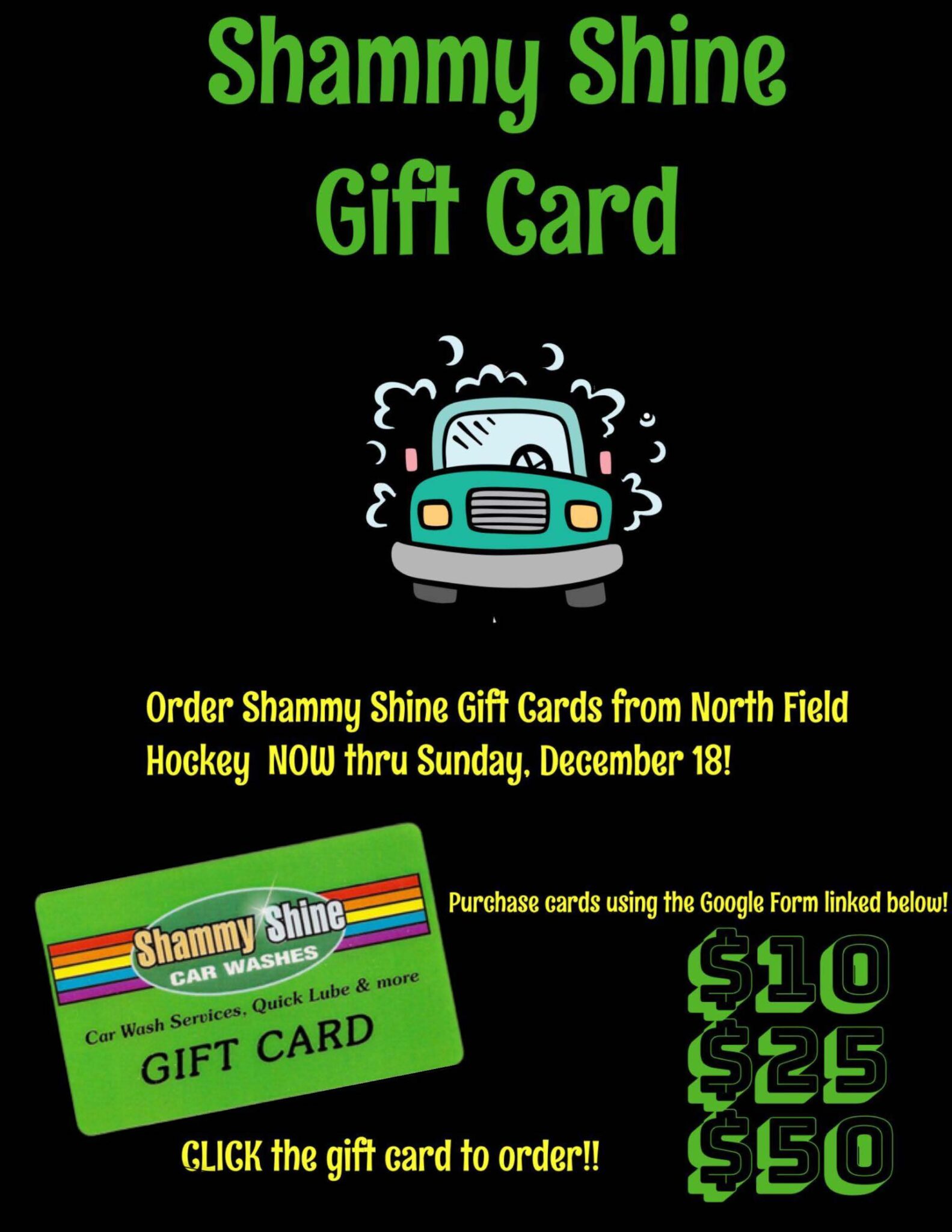 Shammy Shine Car Wash Gift Cards