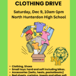 photo of clothing drive flyer
