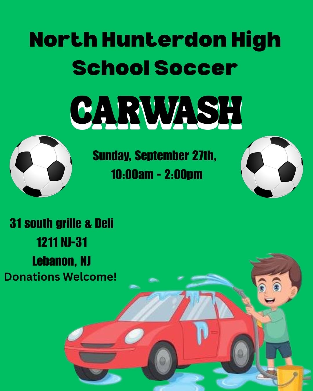 NHHS Soccer Car Wash