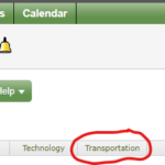 screenshot of transportation tab in Aspen