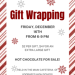 photo of flyer for gift wrapping