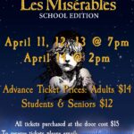 poster for VHS Drama Club Les Mis performances