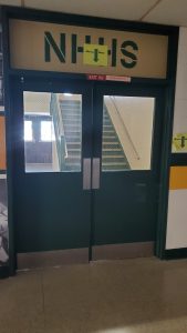 photo of current NHHS stair door