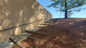 photo of VHS stairs by pedestrian bridge