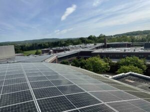 photo of solar panels on North Hunterdon roof