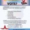 flyer on voting workshop with event details