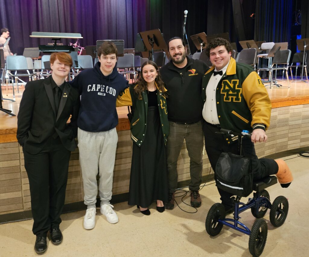 photo of North Hunterdon students selected for honors band