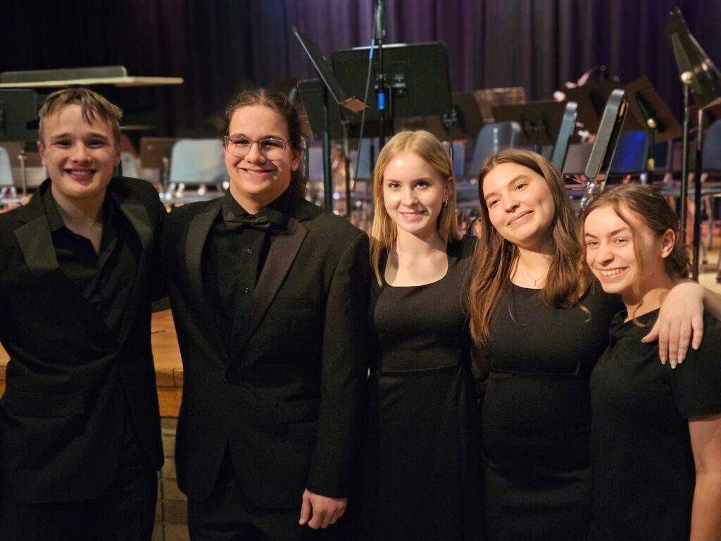 photo of VHS students selected for honors band